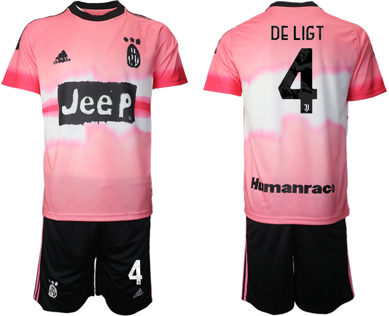 Men 2021 Juventus adidas Human Race #4 soccer jerseys